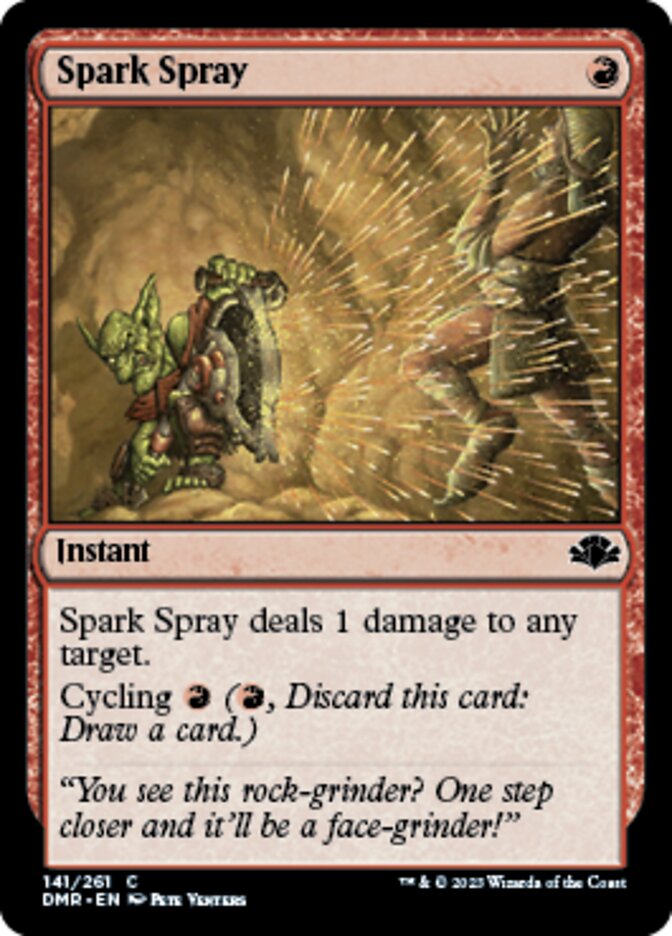 Spark Spray [Dominaria Remastered] Magic: The Gathering