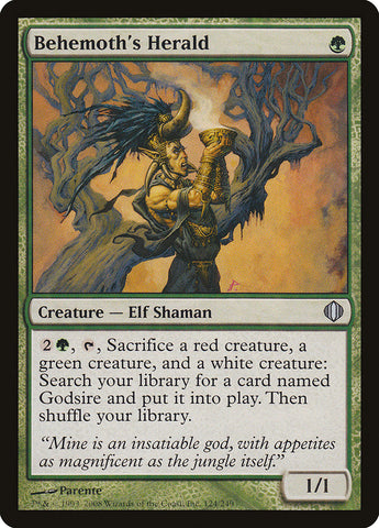 Behemoth's Herald [Shards of Alara] Magic: The Gathering