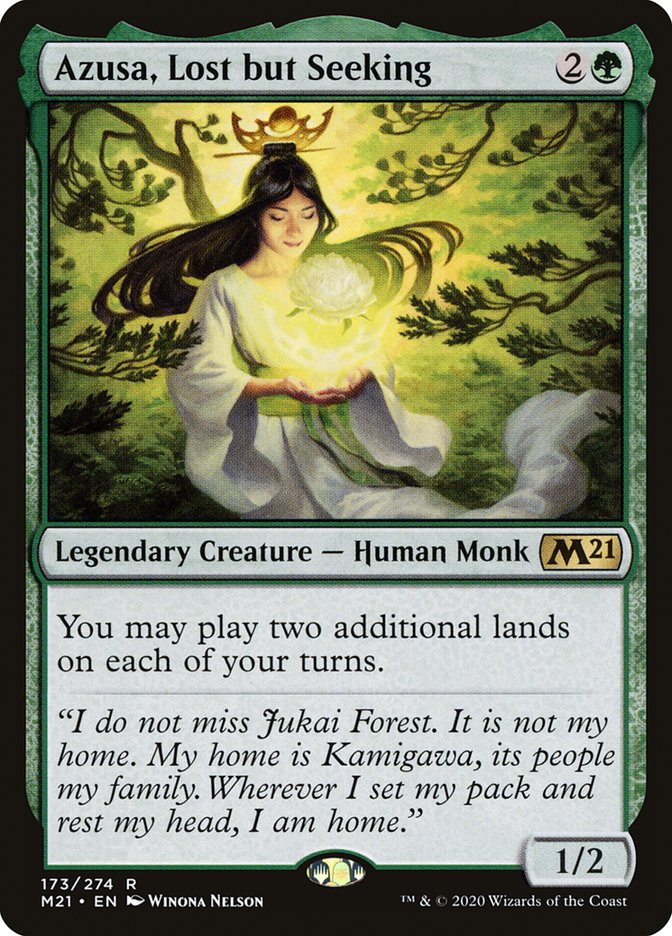 Azusa, Lost but Seeking [Core Set 2021] Magic: The Gathering