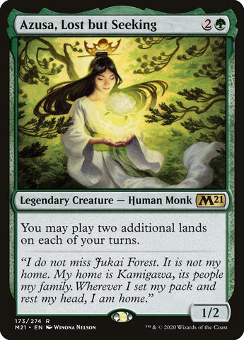 Azusa, Lost but Seeking [Core Set 2021] Magic: The Gathering