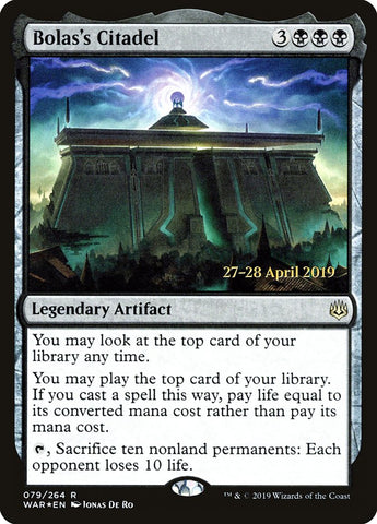 Bolas's Citadel [War of the Spark Prerelease Promos] Magic: The Gathering