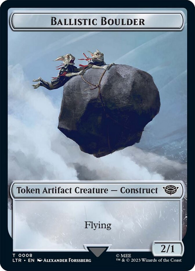 Ballistic Boulder Token [The Lord of the Rings: Tales of Middle-Earth Tokens] Magic: The Gathering