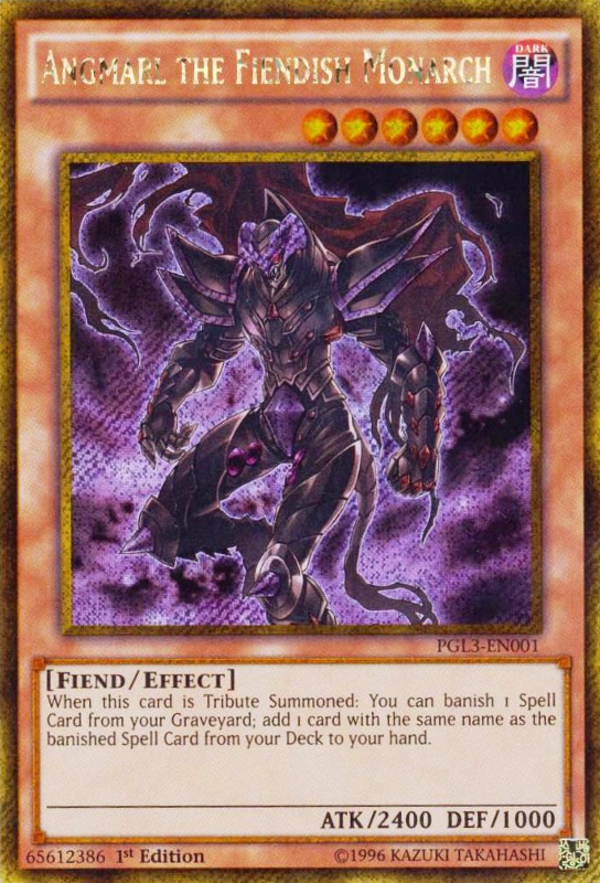 Angmarl the Fiendish Monarch [PGL3-EN001] Gold Secret Rare Yu-Gi-Oh!