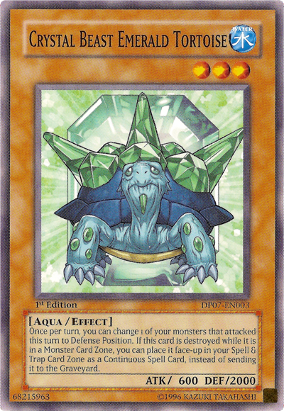 Crystal Beast Emerald Tortoise [DP07-EN003] Common Yu-Gi-Oh!