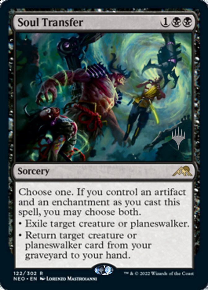 Soul Transfer (Promo Pack) [Kamigawa: Neon Dynasty Promos] Magic: The Gathering