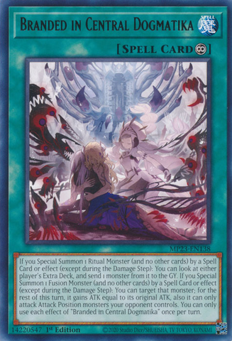 Branded in Central Dogmatika [MP23-EN138] Rare Yu-Gi-Oh!