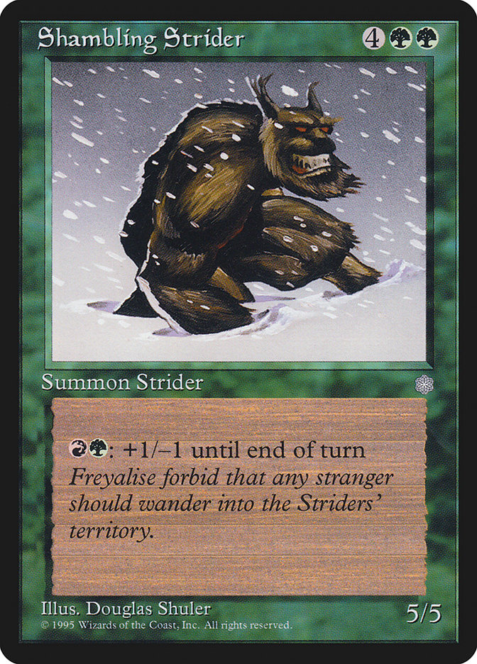 Shambling Strider [Ice Age] Magic: The Gathering