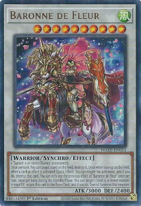 Baronne de Fleur [MAZE-EN051] Ultra Rare Yu-Gi-Oh!