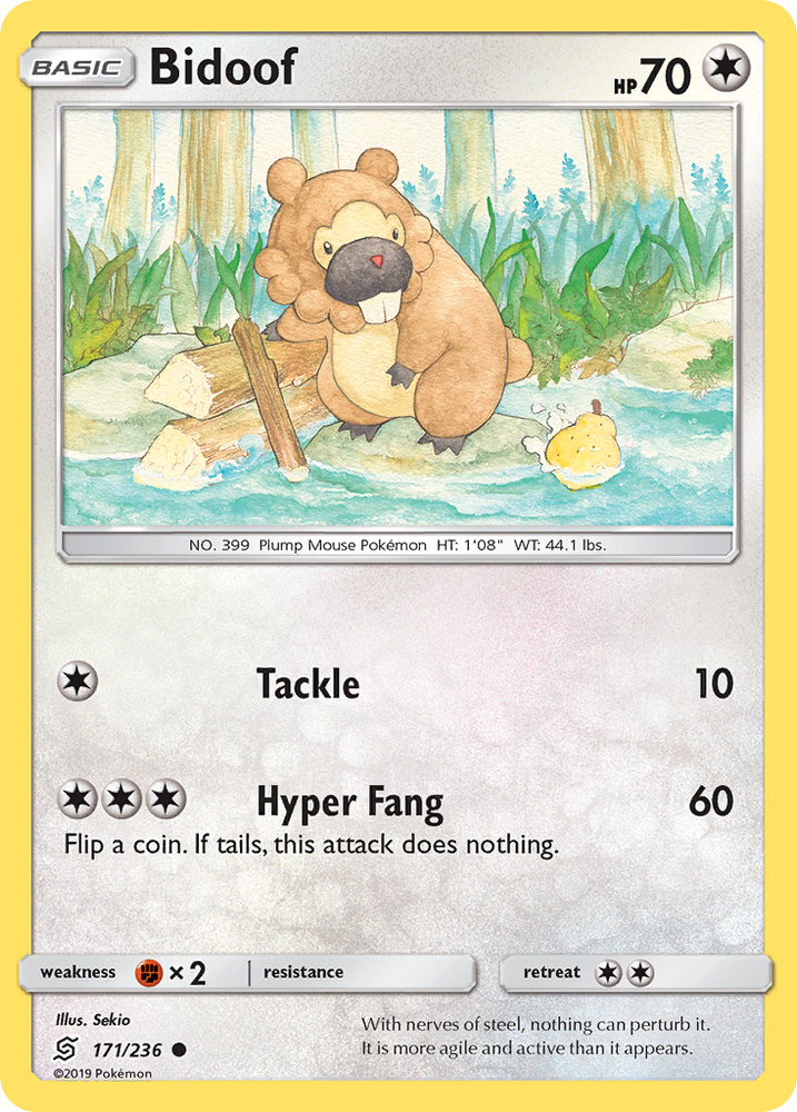 Bidoof (171/236) [Sun & Moon: Unified Minds] Pokémon