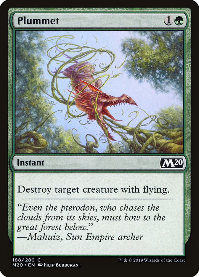 Plummet [Core Set 2020] Magic: The Gathering