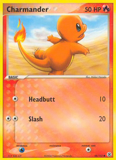 Charmander (58/112) [EX: FireRed & LeafGreen] Pokémon