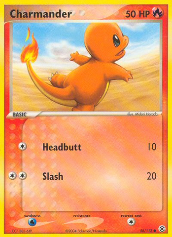 Charmander (58/112) [EX: FireRed & LeafGreen] Pokémon