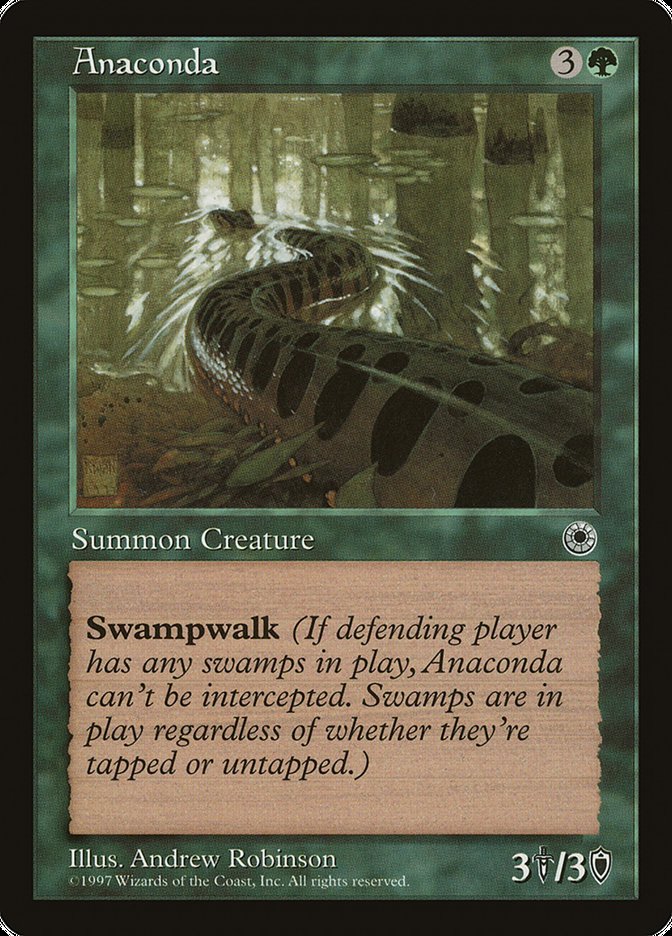 Anaconda (No Flavor Text) [Portal] Magic: The Gathering