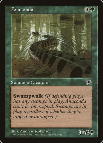 Anaconda (No Flavor Text) [Portal] Magic: The Gathering