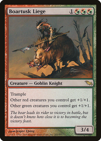 Boartusk Liege [Shadowmoor] Magic: The Gathering