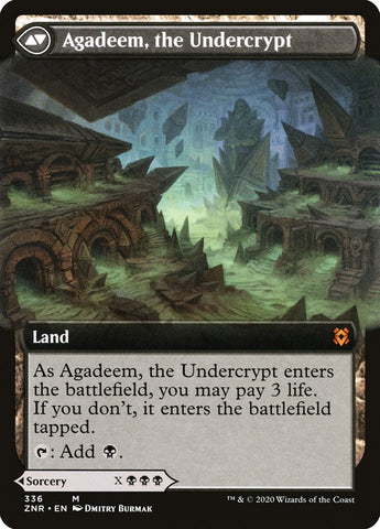 Agadeem's Awakening // Agadeem, the Undercrypt (Extended Art) [Zendikar Rising] Magic: The Gathering