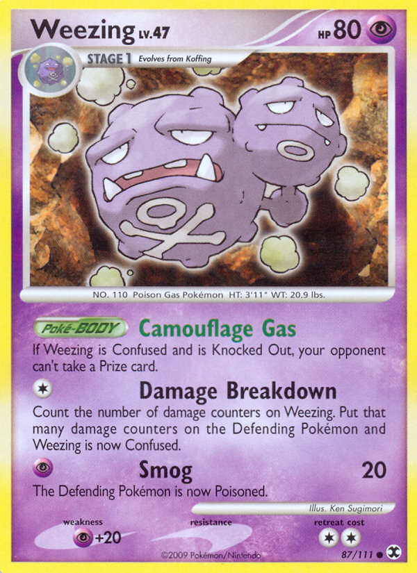 Weezing (87/111) [Platinum: Rising Rivals] Pokémon