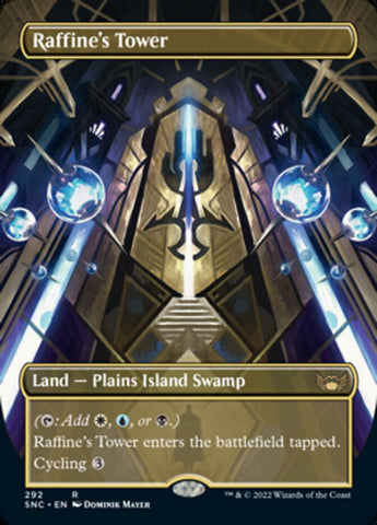 Raffine's Tower (Borderless Alternate Art) [Streets of New Capenna] Magic: The Gathering