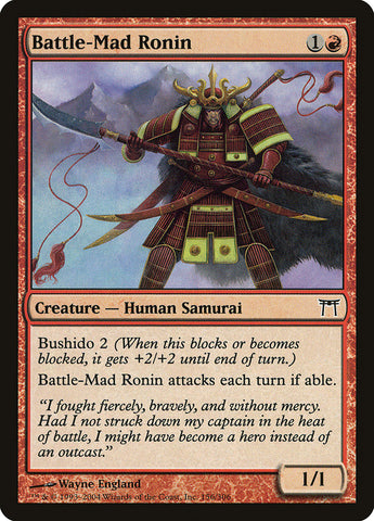 Battle-Mad Ronin [Champions of Kamigawa] Magic: The Gathering