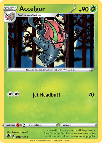 Accelgor (010/189) [Sword & Shield: Darkness Ablaze] Pokémon