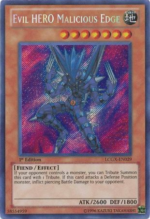 Evil HERO Malicious Edge [LCGX-EN029] Secret Rare Yu-Gi-Oh!