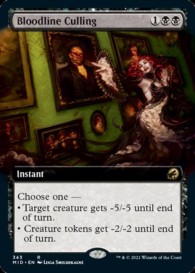 Bloodline Culling (Extended Art) [Innistrad: Midnight Hunt] Magic: The Gathering