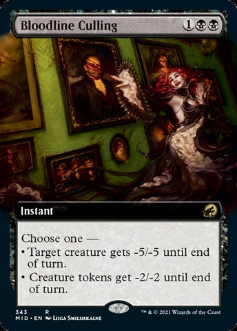 Bloodline Culling (Extended Art) [Innistrad: Midnight Hunt] Magic: The Gathering