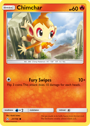 Chimchar (21/156) [Sun & Moon: Ultra Prism] Pokémon