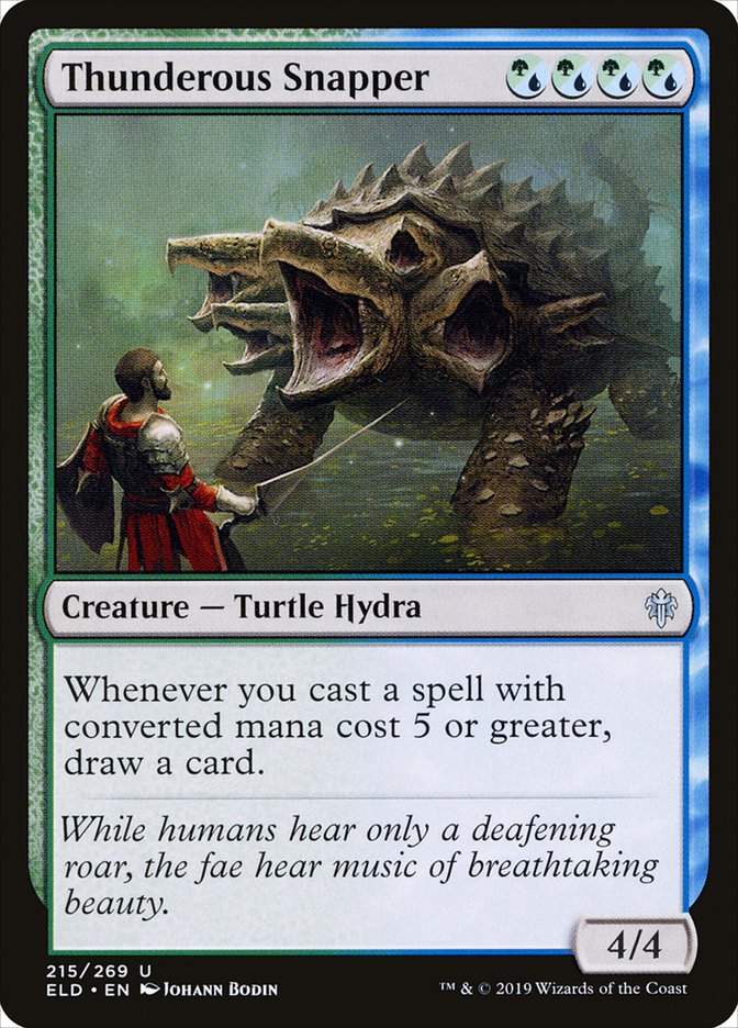 Thunderous Snapper [Throne of Eldraine] Magic: The Gathering