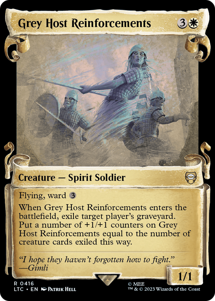 Grey Host Reinforcements [The Lord of the Rings: Tales of Middle-Earth Commander Showcase Scrolls] Magic: The Gathering