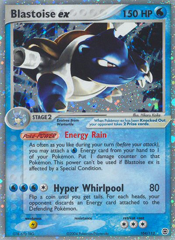 Blastoise ex (104/112) [EX: FireRed & LeafGreen] Pokémon
