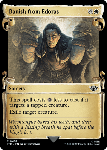 Banish from Edoras [The Lord of the Rings: Tales of Middle-Earth Showcase Scrolls] Magic: The Gathering