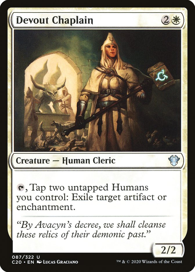 Devout Chaplain [Commander 2020] Magic: The Gathering