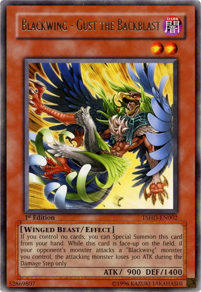 Blackwing - Gust the Backblast [TSHD-EN002] Rare Yu-Gi-Oh!