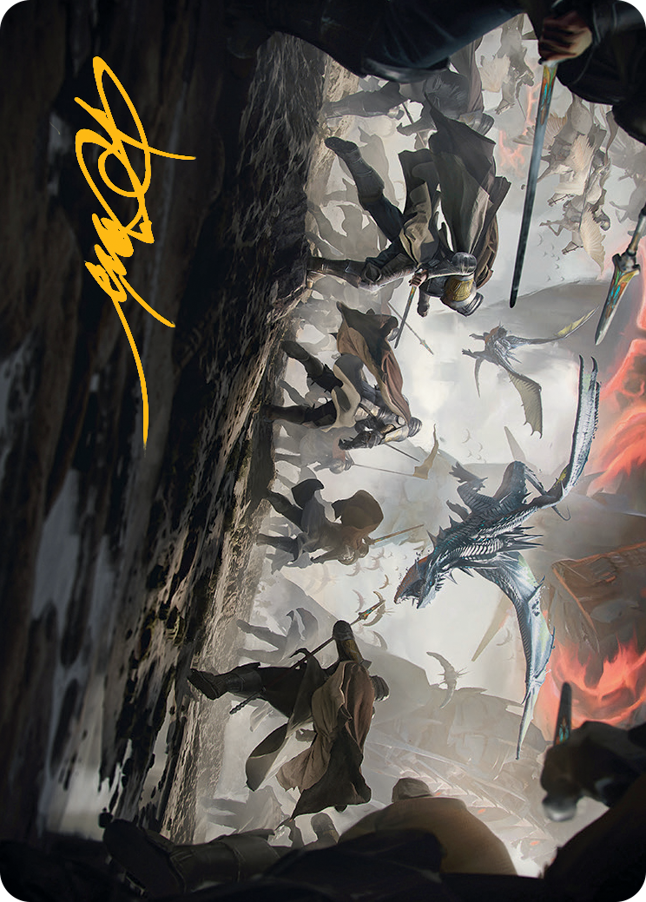 Invasion of Dominaria Art Card (Gold-Stamped Signature) [March of the Machine Art Series] Magic: The Gathering
