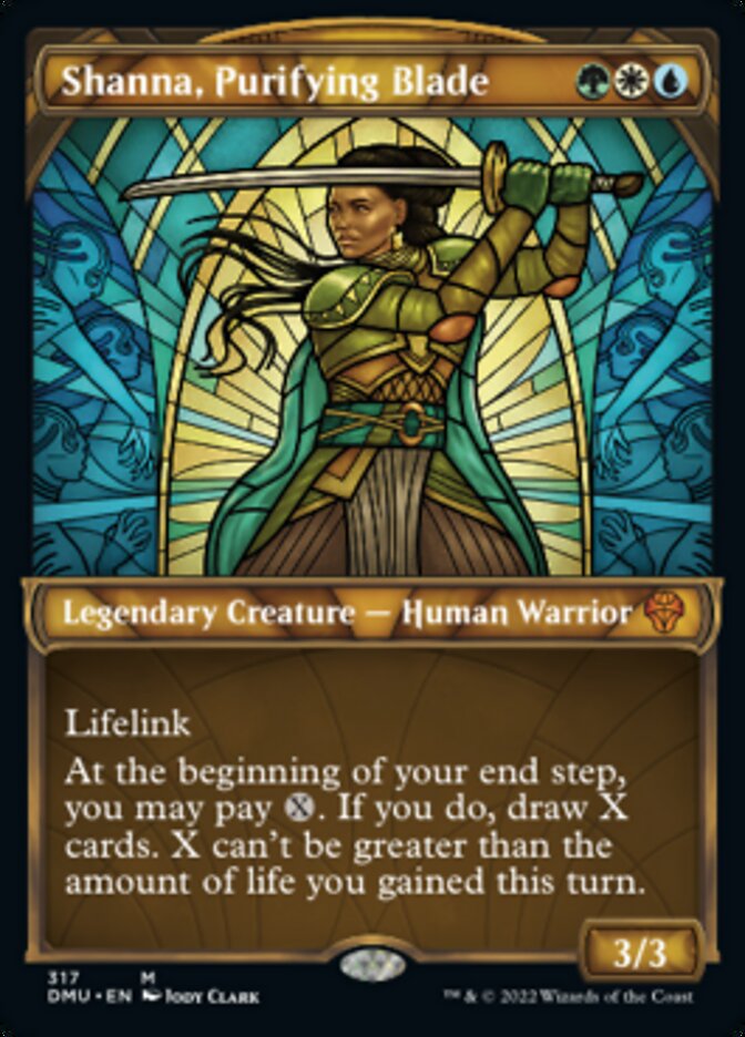 Shanna, Purifying Blade (Showcase) [Dominaria United] Magic: The Gathering