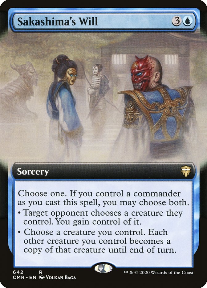 Sakashima's Will (Extended Art) [Commander Legends] Magic: The Gathering