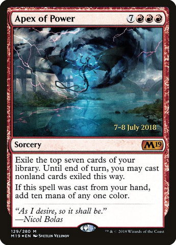 Apex of Power [Core Set 2019 Prerelease Promos] Magic: The Gathering