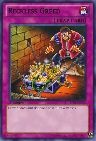Reckless Greed [BP02-EN175] Rare Yu-Gi-Oh!