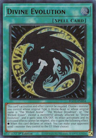 Divine Evolution [EGO1-EN004] Ultra Rare Yu-Gi-Oh!
