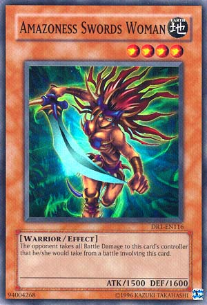 Amazoness Swords Woman [DR1-EN116] Super Rare Yu-Gi-Oh!