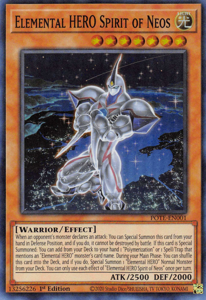Elemental HERO Spirit of Neos [POTE-EN001] Super Rare Yu-Gi-Oh!