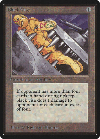 Black Vise [Beta Edition] Magic: The Gathering