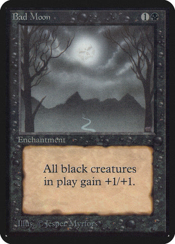 Bad Moon [Alpha Edition] Magic: The Gathering