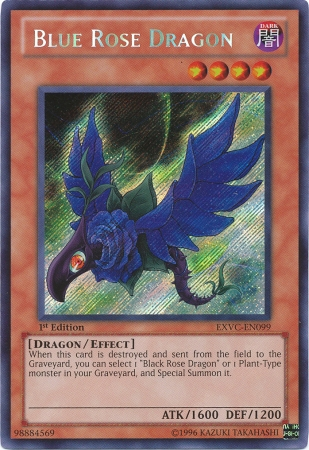 Blue Rose Dragon [EXVC-EN099] Secret Rare Yu-Gi-Oh!