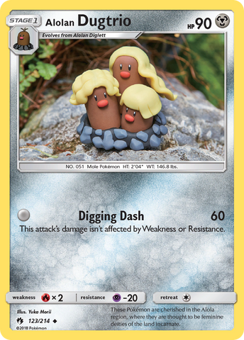 Alolan Dugtrio (123/214) [Sun & Moon: Lost Thunder] Pokémon