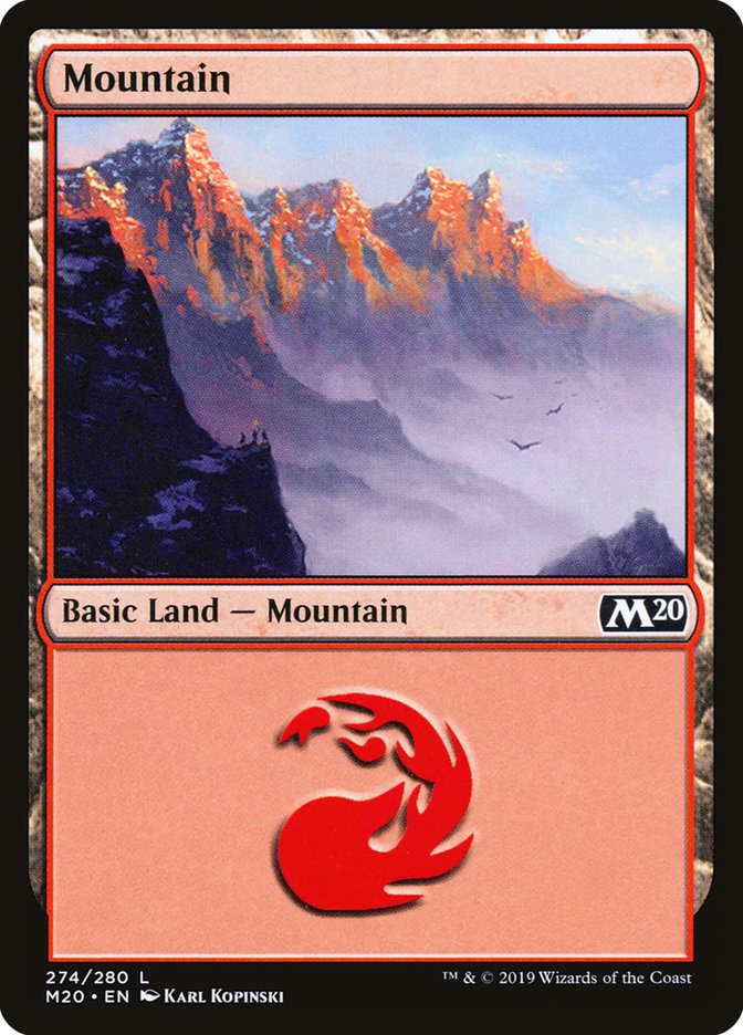 Mountain (274) [Core Set 2020] Magic: The Gathering