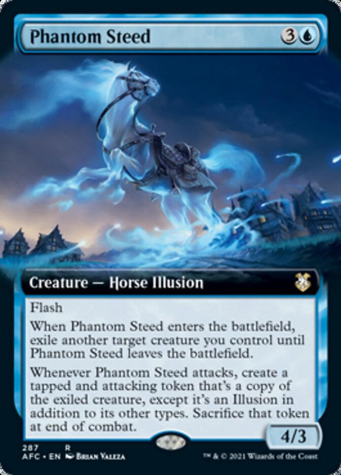 Phantom Steed (Extended Art) [Dungeons & Dragons: Adventures in the Forgotten Realms Commander] Magic: The Gathering