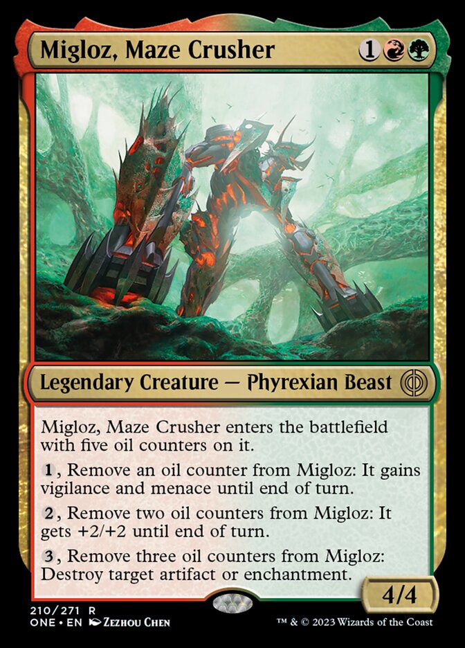 Migloz, Maze Crusher [Phyrexia: All Will Be One] Magic: The Gathering