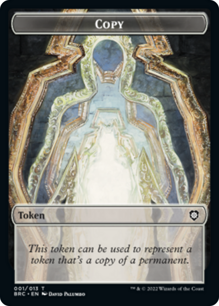 Copy // Powerstone Double-Sided Token [The Brothers' War Commander Tokens] Magic: The Gathering